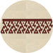Square Patterned Moccasin Beige Rug, pat611brn