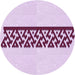 Square Patterned Medium Orchid Purple Rug, pat611pur