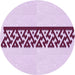 Square Machine Washable Transitional Medium Orchid Purple Rug in a Living Room, wshpat611pur