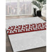 Machine Washable Transitional White Smoke Rug in a Family Room, wshpat611