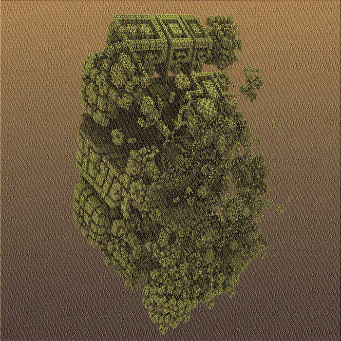 Round Patterned Light Brown Rug, pat612brn