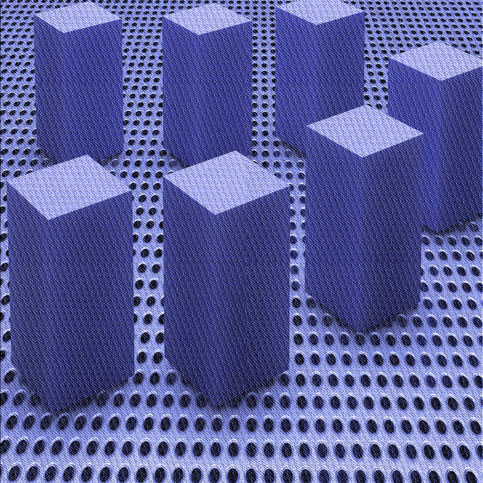 Patterned Sky Blue Rug, pat613blu