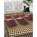Machine Washable Transitional Bronze Brown Rug in a Family Room, wshpat613brn