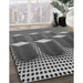 Machine Washable Transitional Dark Gray Rug in a Family Room, wshpat613gry