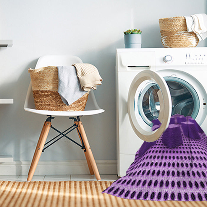 Machine Washable Transitional Purple Rug in a Washing Machine, wshpat613pur