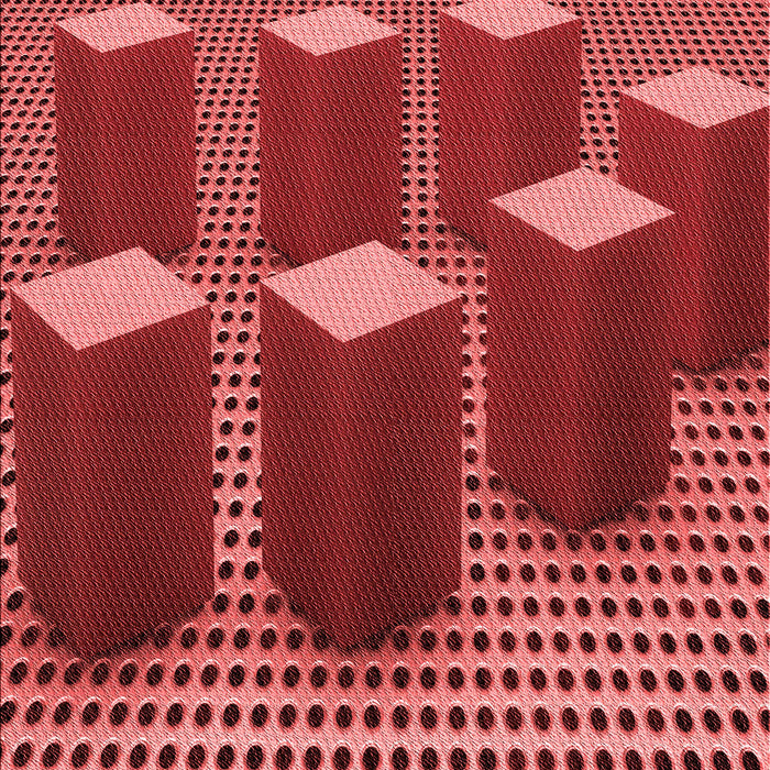 Patterned Red Rug, pat613rd