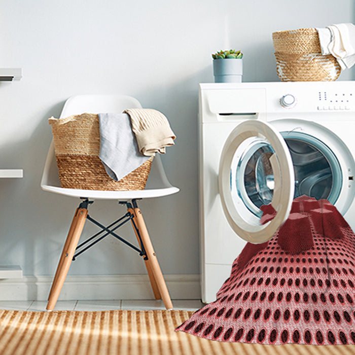 Machine Washable Transitional Red Rug in a Washing Machine, wshpat613rd