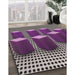 Machine Washable Transitional Plum Velvet Purple Rug in a Family Room, wshpat613