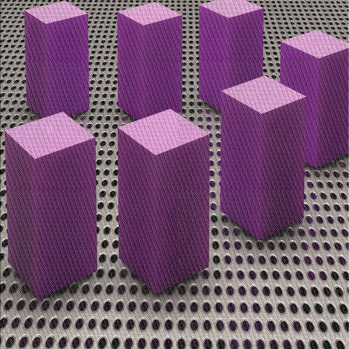 Patterned Plum Purple Novelty Rug, pat613