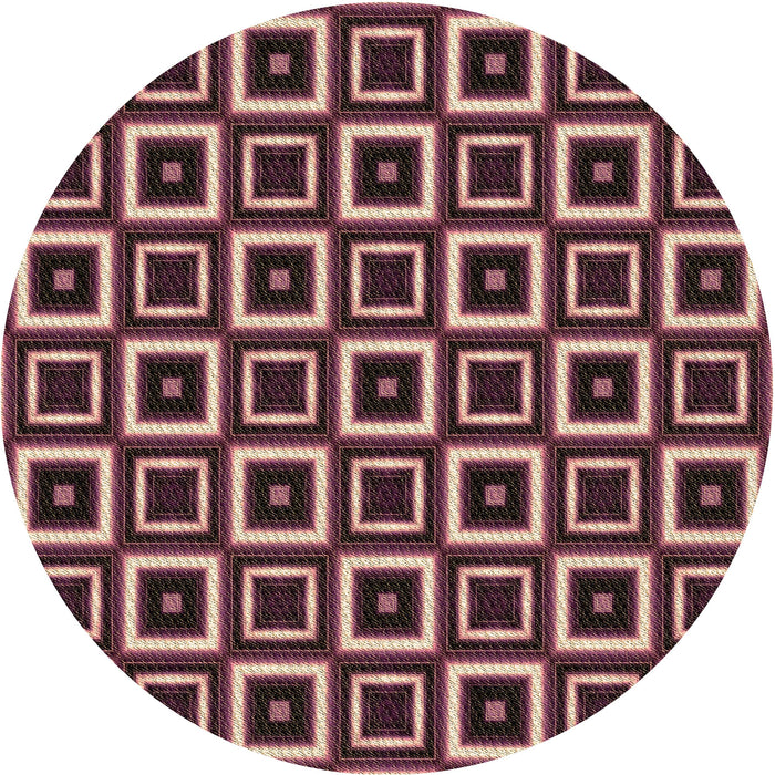 Square Patterned Light Copper Gold Rug, pat614brn