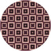 Square Patterned Light Copper Gold Rug, pat614brn