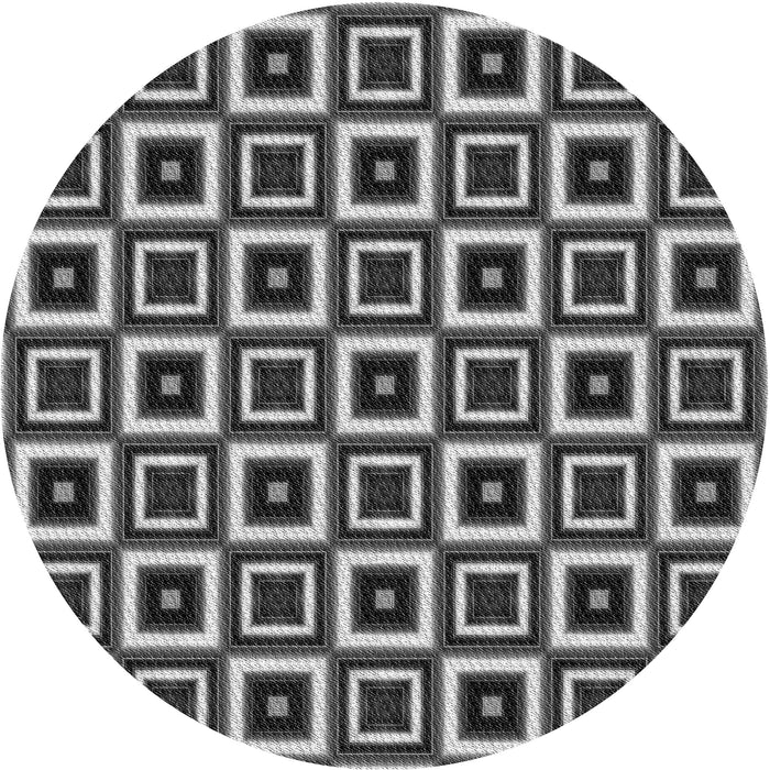 Square Machine Washable Transitional Dark Gray Rug in a Living Room, wshpat614gry