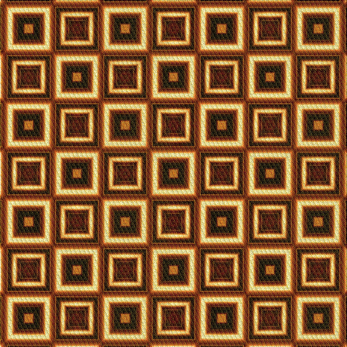 Round Patterned Orange Rug, pat614yw