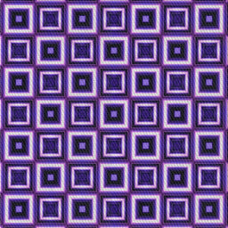 Square Patterned Lilac Purple Modern Rug, pat614