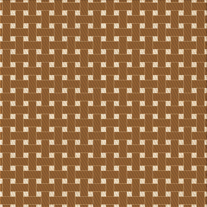 Round Patterned Orange Rug, pat615org