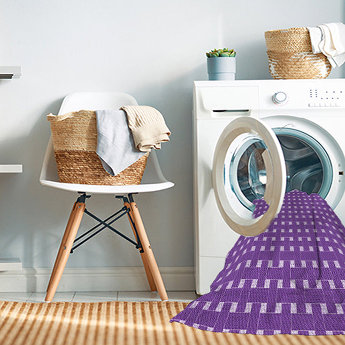 Machine Washable Transitional Purple Rug in a Washing Machine, wshpat615pur