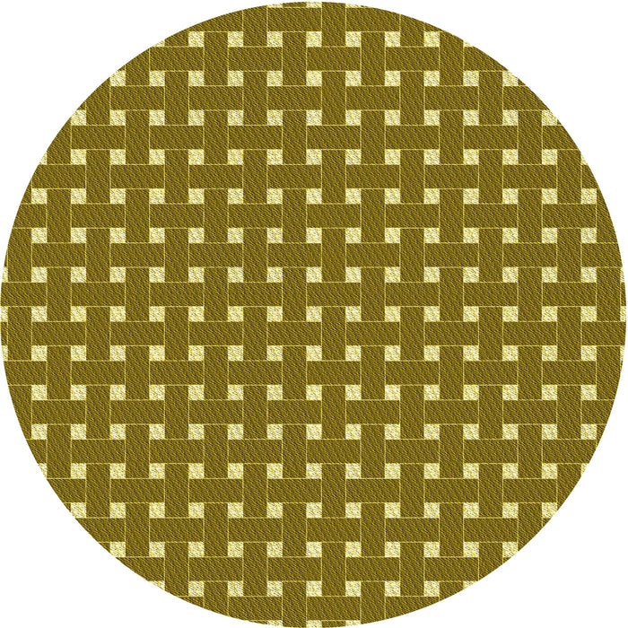 Square Machine Washable Transitional Dark Bronze Brown Rug in a Living Room, wshpat615yw