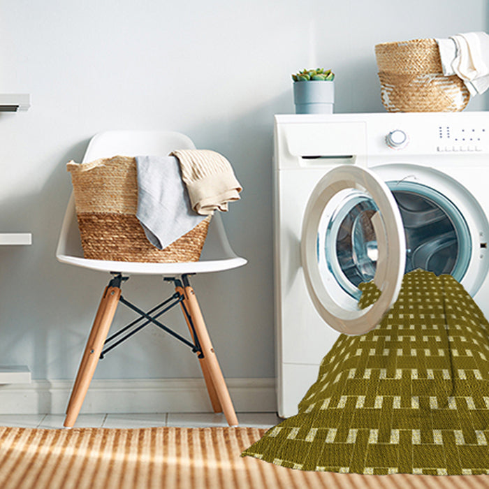 Machine Washable Transitional Dark Bronze Brown Rug in a Washing Machine, wshpat615yw