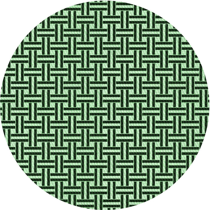 Square Patterned Light Green Rug, pat616grn