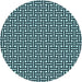 Square Patterned Blue Rug, pat616lblu