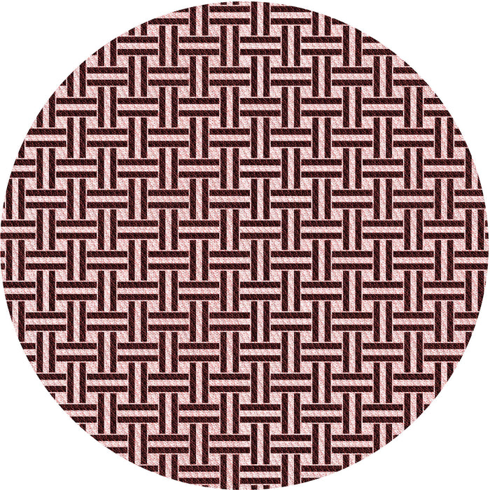 Square Patterned Pink Rug, pat616rd