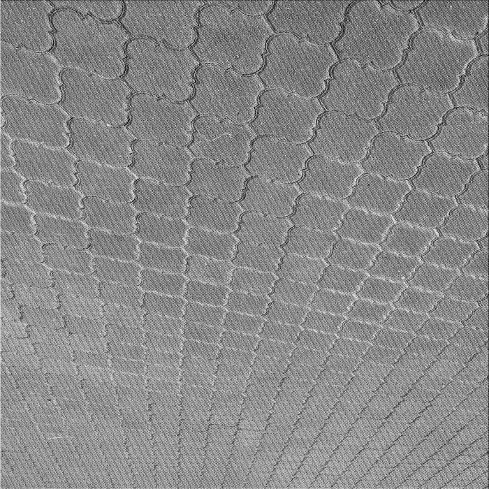 Round Patterned Smokey Gray Rug, pat617gry