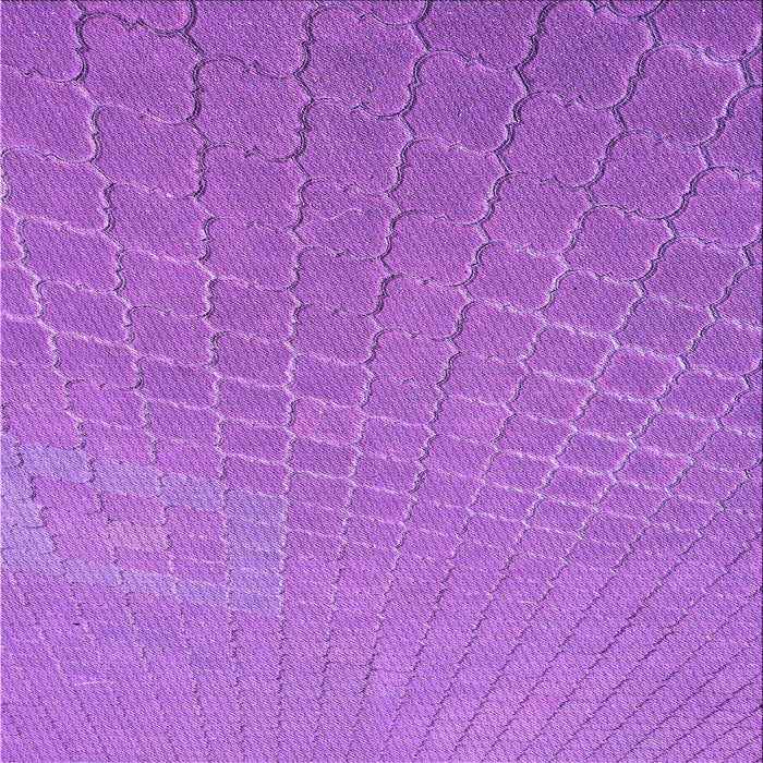 Round Patterned Purple Rug, pat617pur