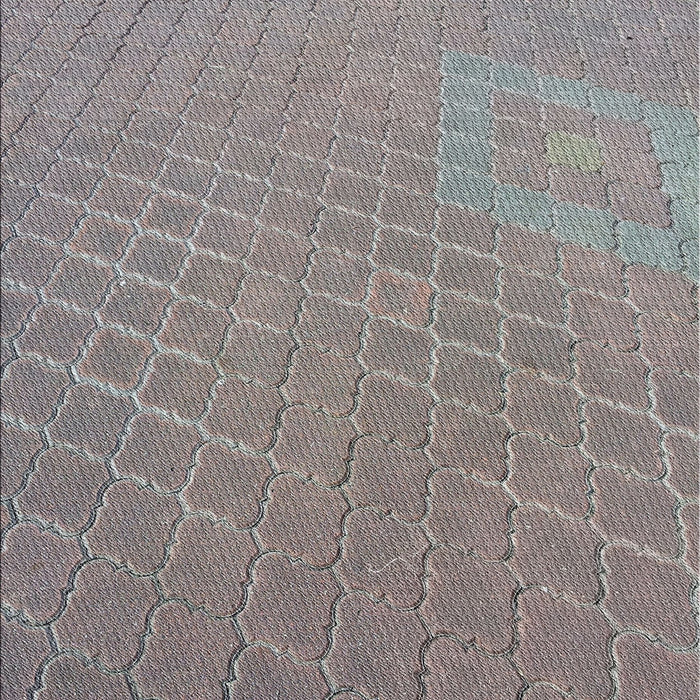 Patterned Carbon Gray Novelty Rug, pat617