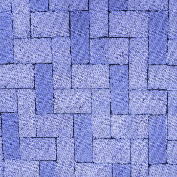 Round Patterned Sky Blue Rug, pat618blu