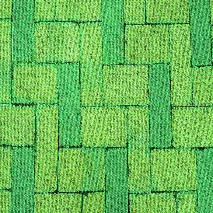 Machine Washable Transitional Emerald Green Rug, wshpat618grn