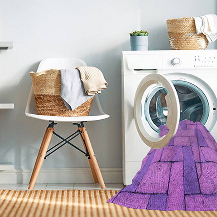 Machine Washable Transitional Violet Purple Rug in a Washing Machine, wshpat618pur