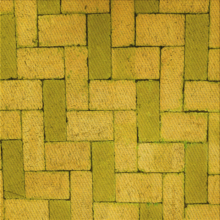 Round Patterned Dark Golden Brown Rug, pat618yw