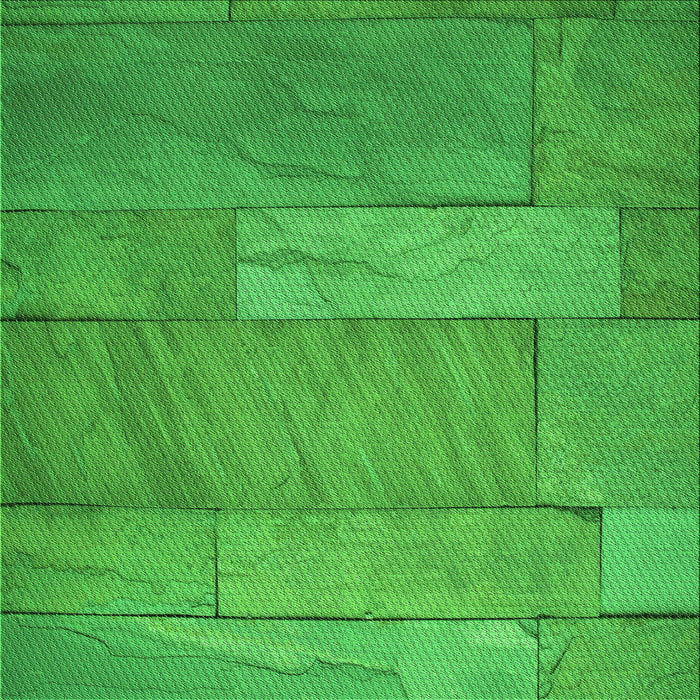 Round Patterned Lime Green Rug, pat619grn