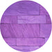 Square Machine Washable Transitional Purple Rug in a Living Room, wshpat619pur