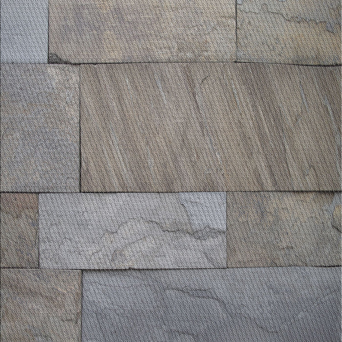 Patterned Dark Gray Novelty Rug, pat619