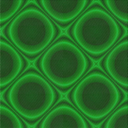Square Patterned Neon Green Novelty Rug, pat61