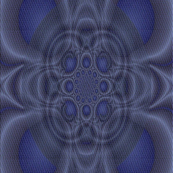 Square Patterned Deep Periwinkle Purple Rug in a Living Room, pat62blu