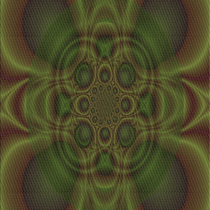 Square Patterned Olive Green Rug in a Living Room, pat62brn