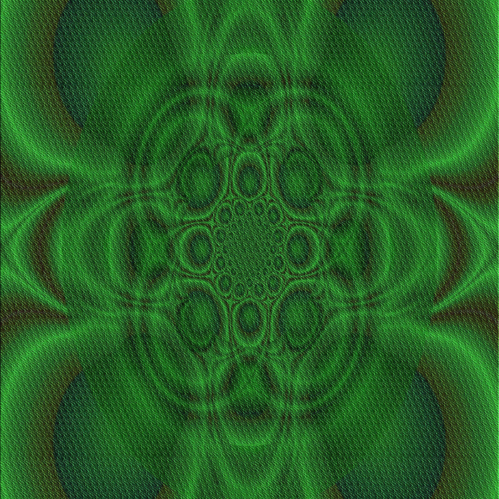 Square Patterned Deep Emerald Green Rug in a Living Room, pat62grn