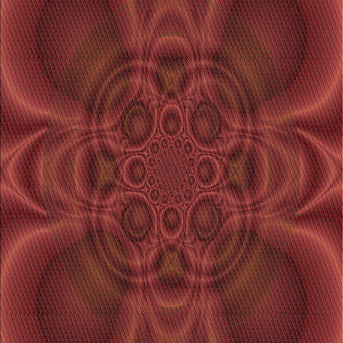 Square Patterned Cranberry Red Rug in a Living Room, pat62rd