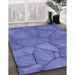 Machine Washable Transitional Sky Blue Rug in a Family Room, wshpat620blu