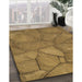 Machine Washable Transitional Saddle Brown Rug in a Family Room, wshpat620brn