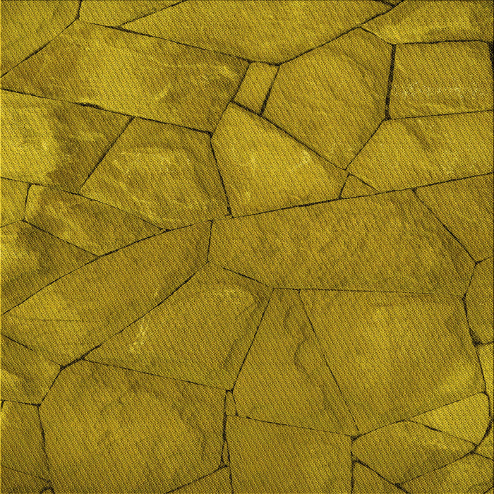 Round Patterned Yellow Rug, pat620yw