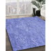 Machine Washable Transitional Denim Blue Rug in a Family Room, wshpat621blu