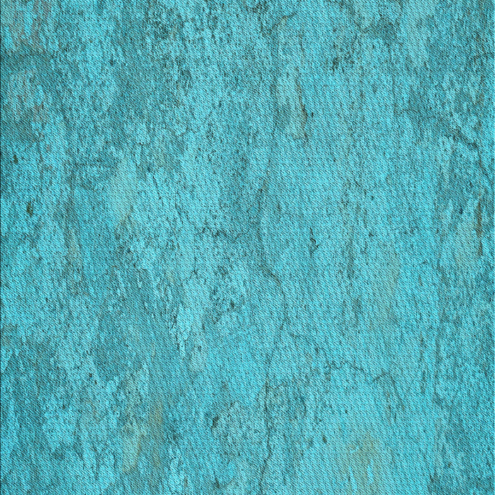 Patterned Bright Cyan Blue Rug, pat621lblu