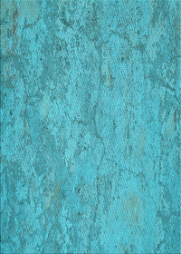 Machine Washable Transitional Bright Cyan Blue Rug, wshpat621lblu