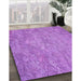 Patterned Violet Purple Rug in Family Room, pat621pur