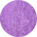 Square Patterned Violet Purple Rug, pat621pur