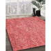 Machine Washable Transitional Red Rug in a Family Room, wshpat621rd