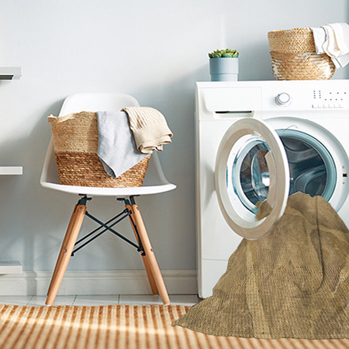 Machine Washable Transitional Orange Rug in a Washing Machine, wshpat622brn